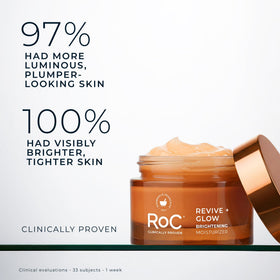 RoC Multi Correxion Revive + Glow Vitamin C Face Moisturizer texture close-up
