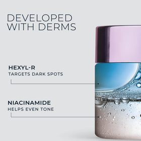 RoC Niacinamide Even Tone + Lift Night Cream on a bathroom counter