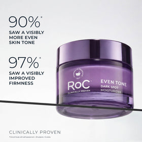 RoC Niacinamide Even Tone + Lift Night Cream packaging side view