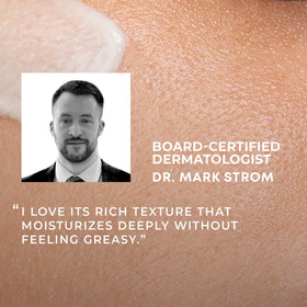 RoC Niacinamide Even Tone + Lift Night Cream with a towel
