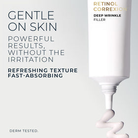 RoC Retinol Correxion Deep Wrinkle Filler with hyaluronic acid ingredients