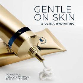 RoC Retinol Correxion Deep Wrinkle Night Cream with a soft towel