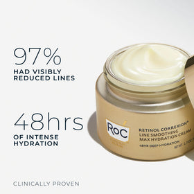 RoC Retinol Correxion Max Hydration Face Moisturizer texture close-up