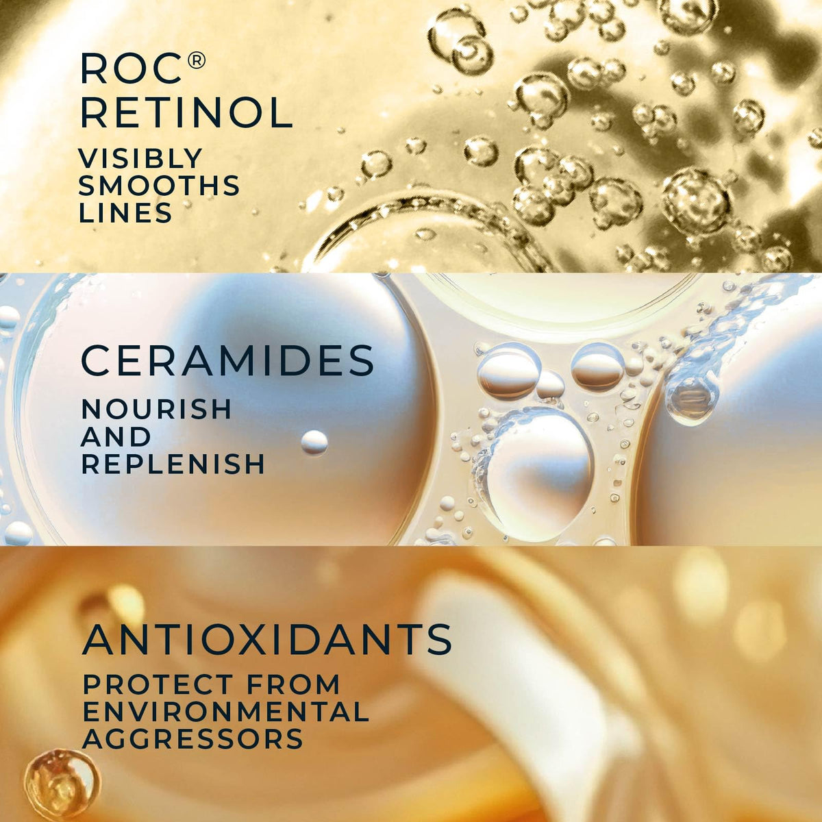 RoC Retinol Correxion Night Serum Capsules with moisturizer