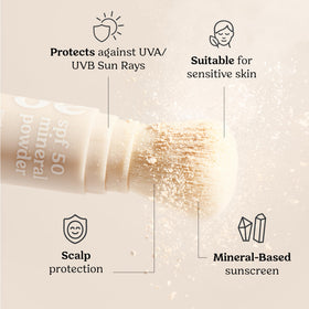 Roe Wellness SPF 50 Powder Sunscreen with a family at the beach