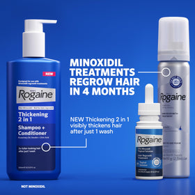 Rogaine Men's 5% Minoxidil Foam packaging details