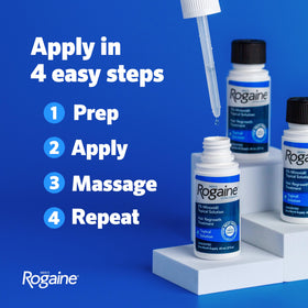 Rogaine Men's Hair Regrowth 5% Minoxidil with measuring dropper
