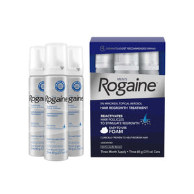 Rogaine Men's Hair Regrowth Foam 5% Minoxidil front view