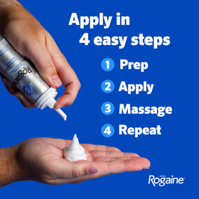 Rogaine Men's Hair Regrowth Foam 5% Minoxidil with botanical ingredients