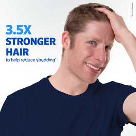 Rogaine Men's Thickening 2-in-1 Shampoo + Conditioner application process