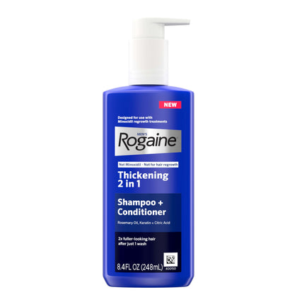 Rogaine Men's Thickening 2-in-1 Shampoo + Conditioner front view