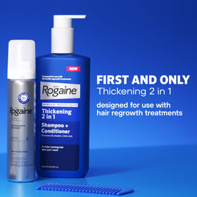 Rogaine Men's Thickening 2-in-1 Shampoo + Conditioner with rosemary oil and keratin