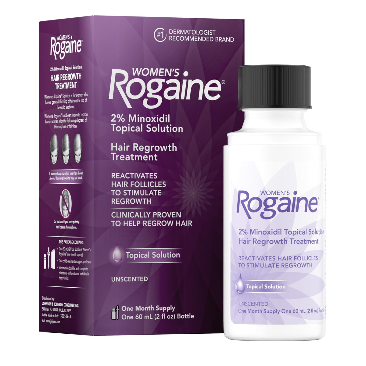 Rogaine Women's 2% Minoxidil Topical Solution front view