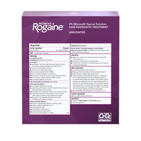 Rogaine Women's 2% Minoxidil Topical Solution lifestyle scene with application on scalp