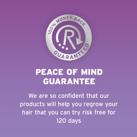 Rogaine Women's 5% Minoxidil Foam side view showing product features