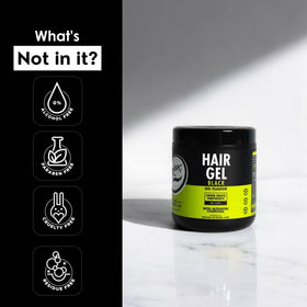 Rolda Black Hair Gel 17.6 oz container