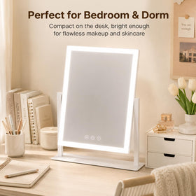 ROLOVE 16x13 lighted makeup mirror on a vanity table