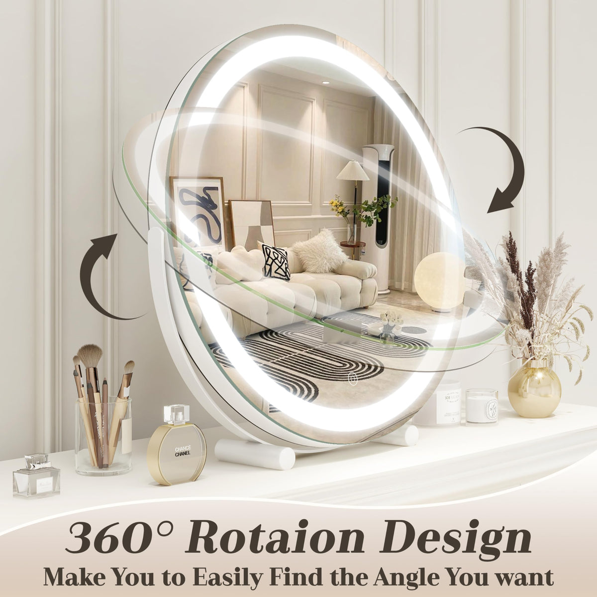 ROLOVE 18 Inch Makeup Mirror gift-ready packaging