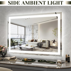 ROLOVE 32x22 Lighted Vanity Mirror side view