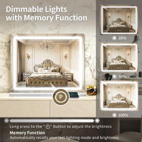 ROLOVE large vanity mirror mounted on wall