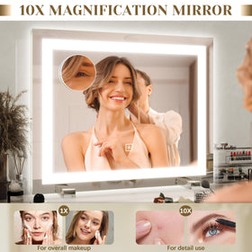 ROLOVE Lighted Vanity Mirror installation kit with wall anchors