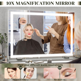 ROLOVE Lighted Vanity Mirror with warm lighting