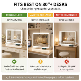 ROLOVE mirror with 10X magnification feature