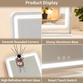 ROLOVE Vanity Mirror 360-degree rotation demonstration