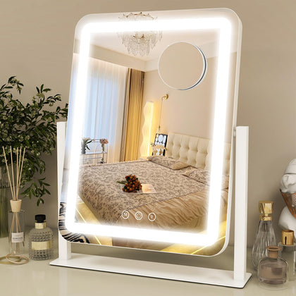 ROLOVE Vanity Mirror front view with lights on