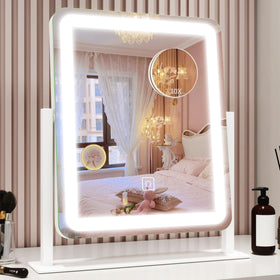 ROLOVE Vanity Mirror with Lights front view, compact size