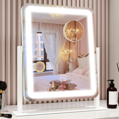 ROLOVE Vanity Mirror with Lights front view, compact size