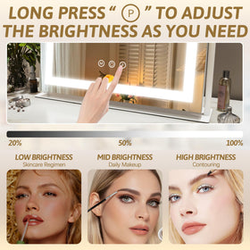 ROLOVE Vanity Mirror with smart touch controls