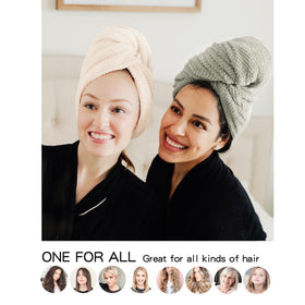 ROLSHOL hair towel wraps displayed together