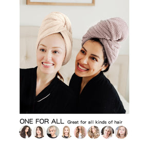 ROLSHOL hair towel wraps displayed together on a flat surface