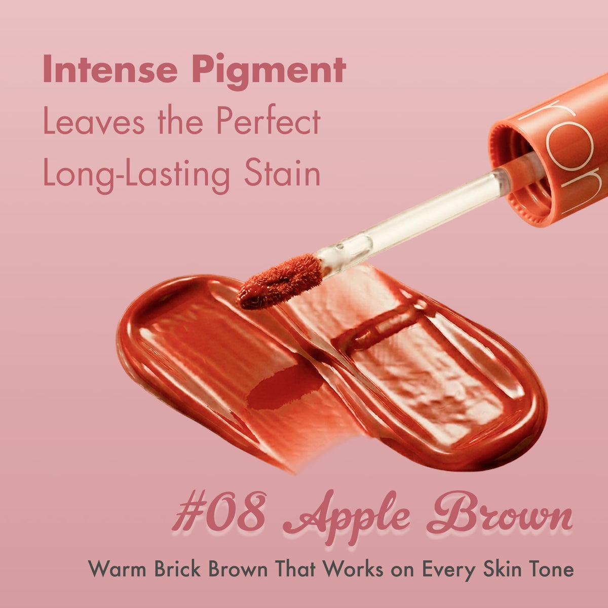 rom&nd JUICY LASTING TINT #08 Apple Brown packaging