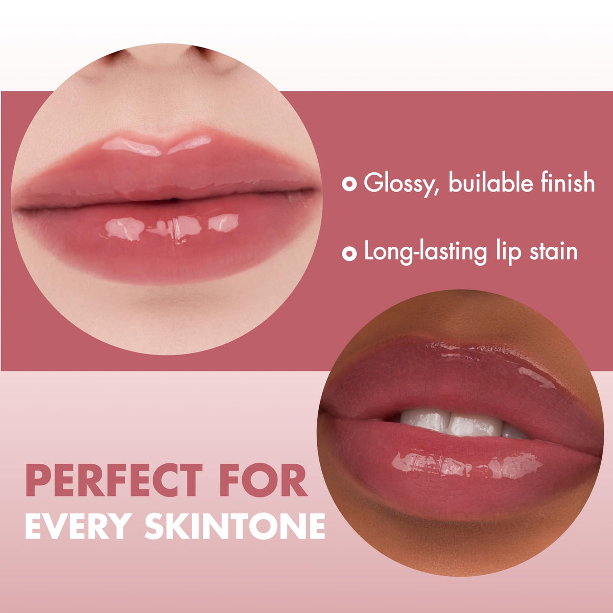 rom&nd Juicy Lasting Tint #18 Mulled Peach on lips