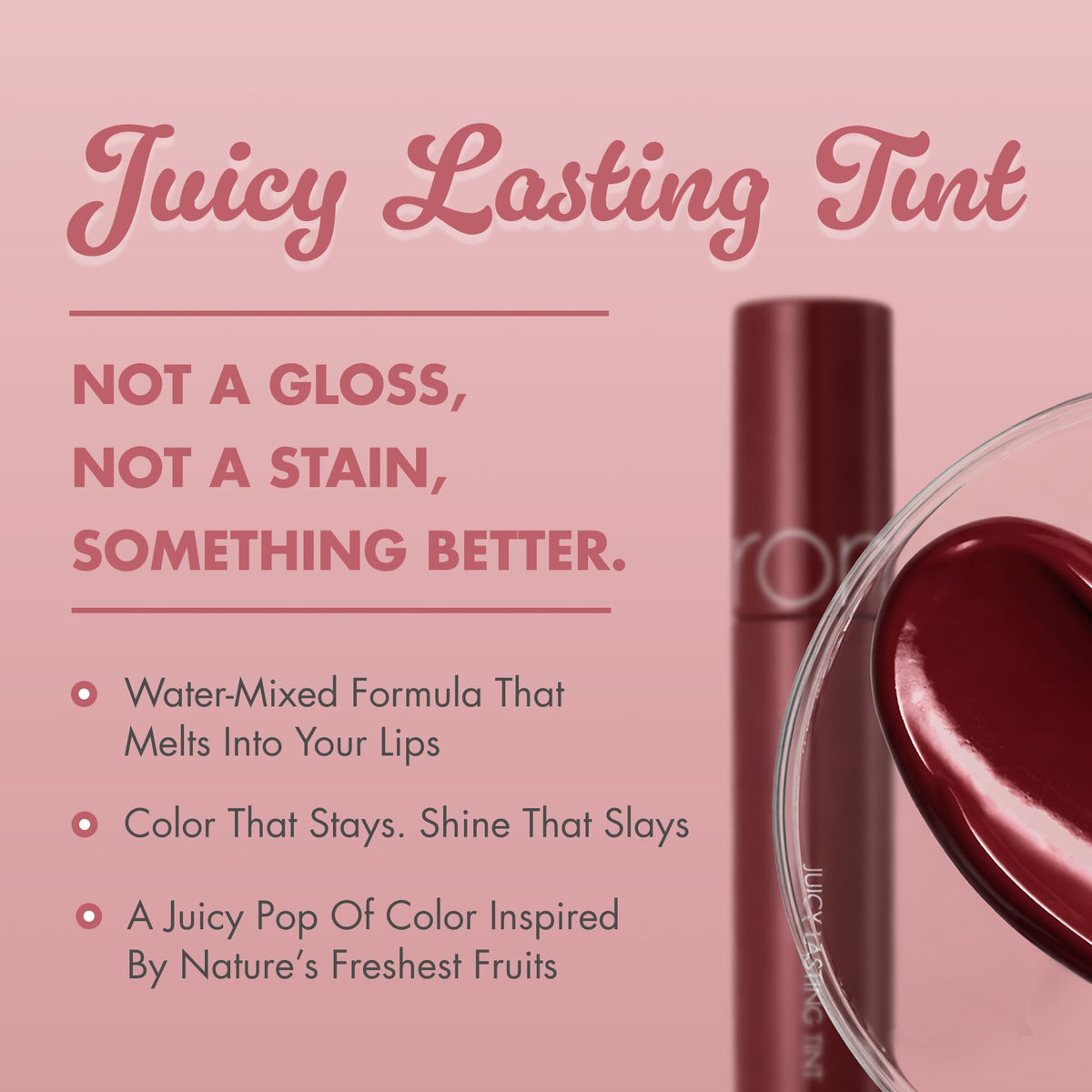 rom&nd Juicy Lasting Tint #21 Deep Sangria applicator tip
