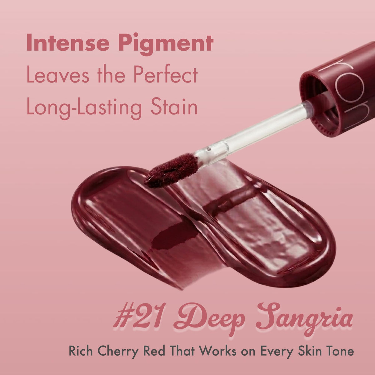 rom&nd Juicy Lasting Tint #21 Deep Sangria packaging