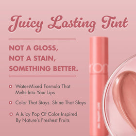 rom&nd JUICY LASTING TINT #36 Peach Honey B applicator close-up