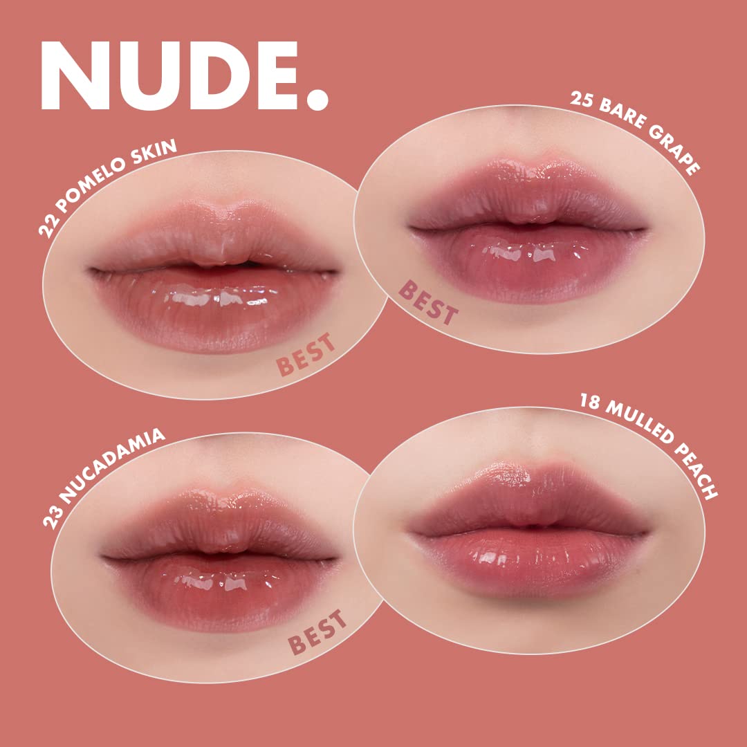 rom&nd Juicy Lasting Tint Cherry Bomb on lips