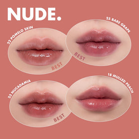 rom&nd Juicy Lasting Tint Cherry Bomb on lips