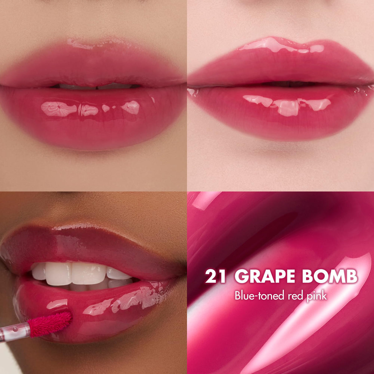 rom&nd Juicy Lasting Tint Grape Bomb 21 applicator close-up
