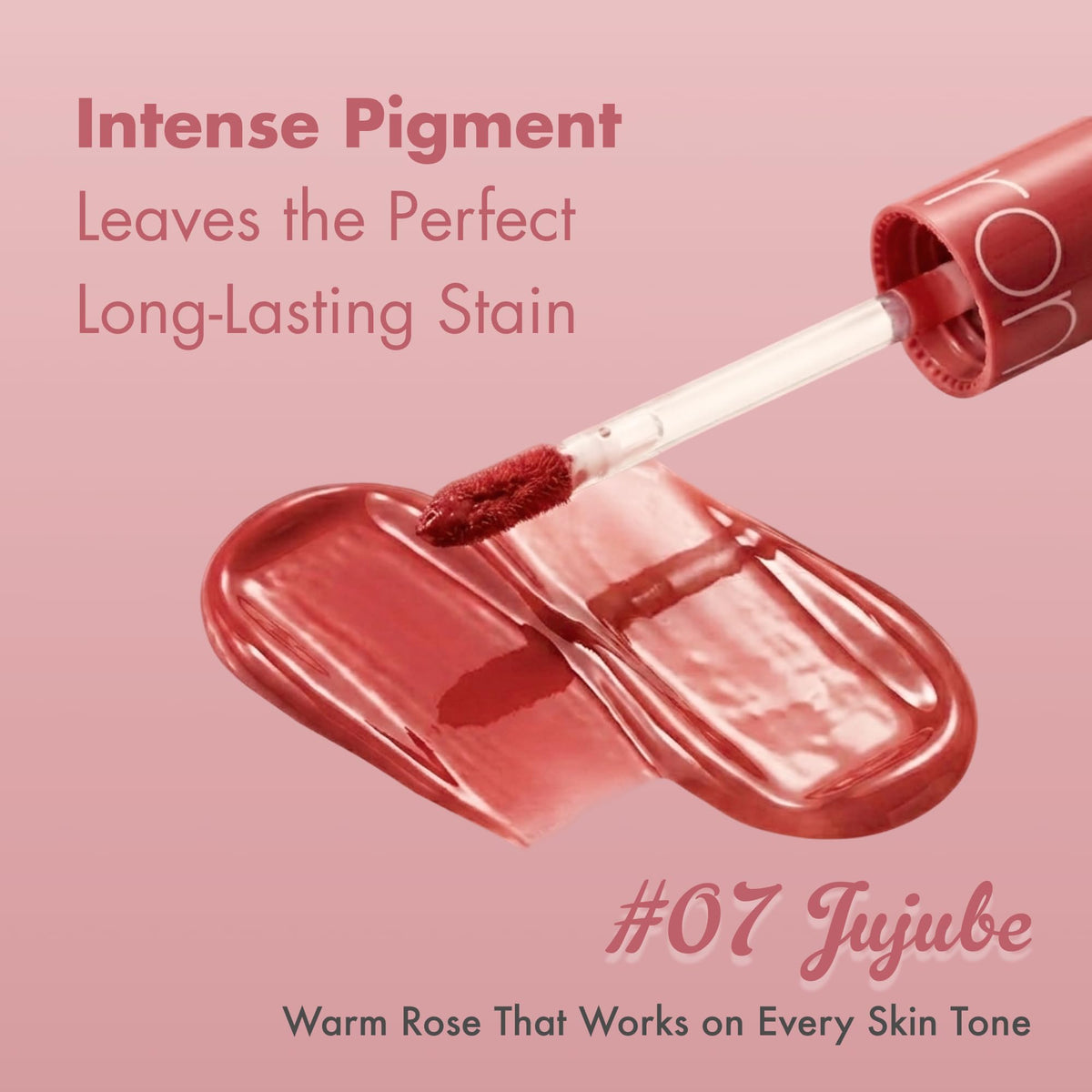 rom&nd Juicy Lasting Tint JUJUBE in various shades display