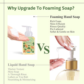 ROMIIE ZOI Cucumber & Melon Hand Soap close-up of foam texture