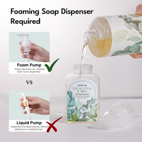 ROMIIE ZOI Eucalyptus & Mint Foaming Hand Soap with ingredients