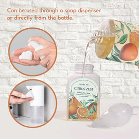 ROMIIE ZOI Foaming Hand Soap Citrus Zest with ingredients