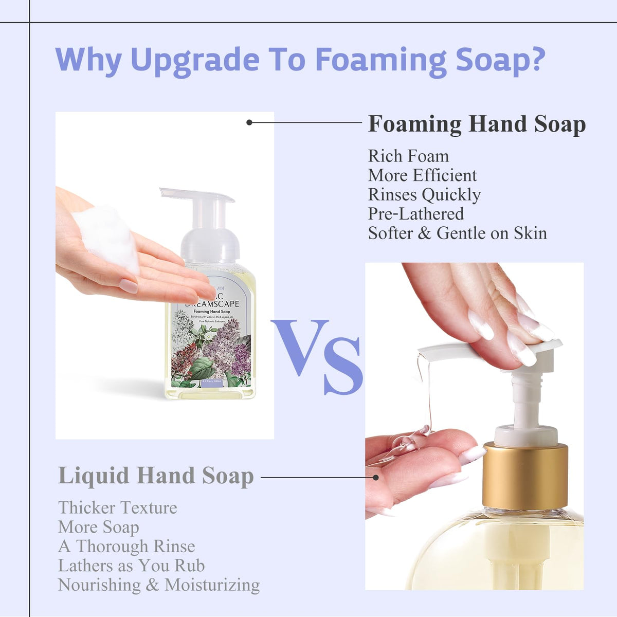 ROMIIE ZOI foaming hand soap in a bathroom setting