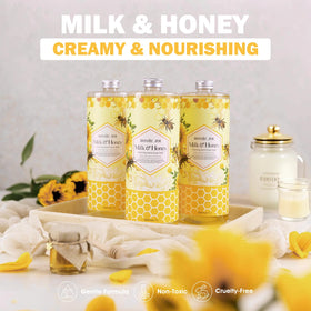 ROMIIE ZOI Foaming Hand Soap packaging with honey and milk theme