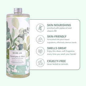 ROMIIE ZOI Foaming Hand Soap Refill Eucalyptus & Mint side view