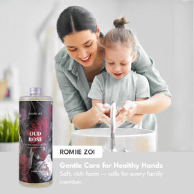 ROMIIE ZOI Foaming Hand Soap refill pack with dispenser